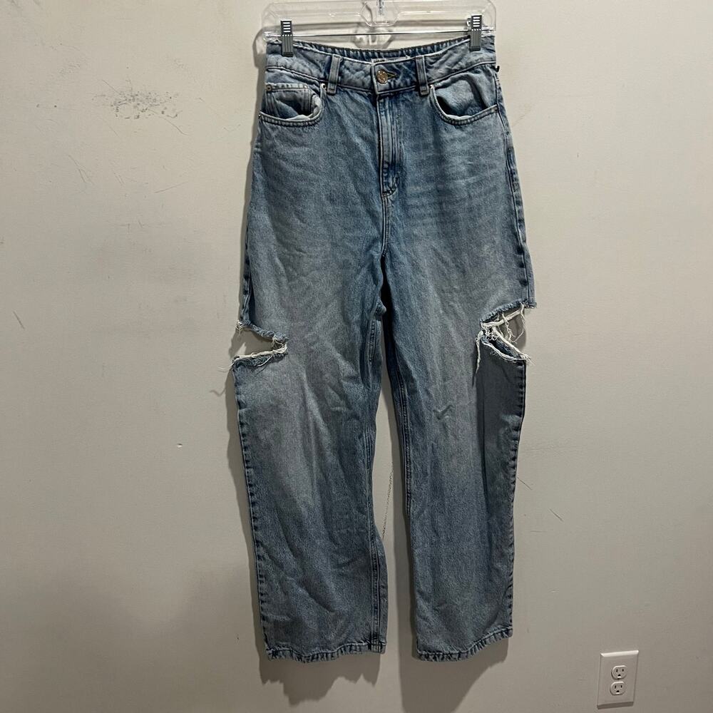GARAGE DENIM 27 Disstress Cut out Jeans